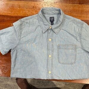 GAP boy’s Denim Blue Casual Shirt